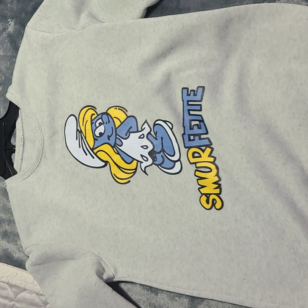 Vintage smurfette sweatshirt